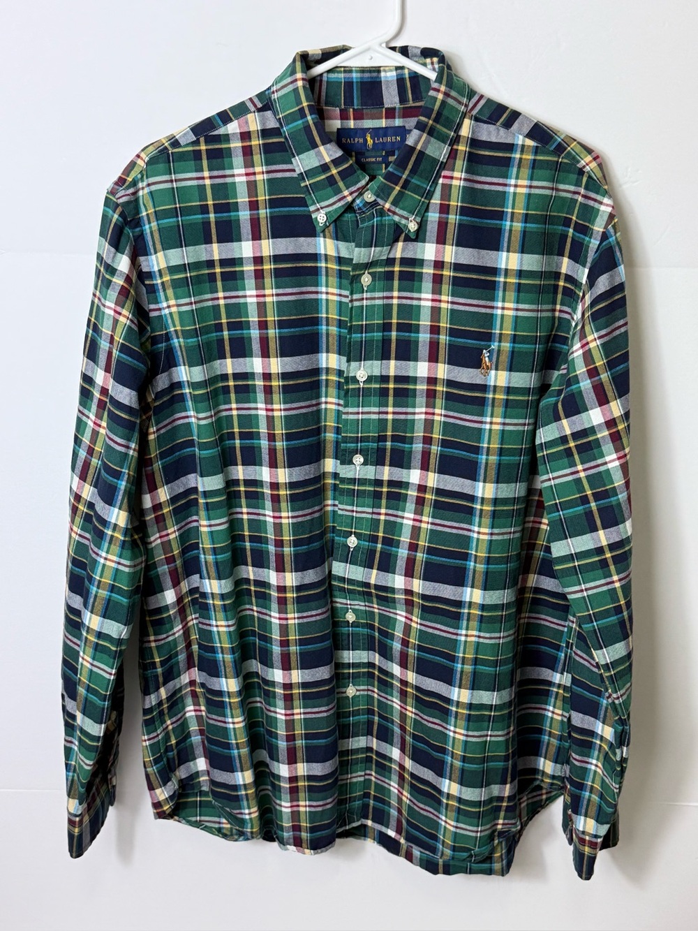 Ralph Lauren Green Plaid Oxford Button-Down Shirt